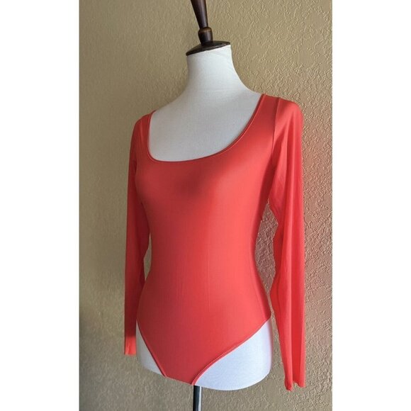 SKIMS Kim Kardashian Jelly Sheer Long Sleeve Bodysuit Size XXS - Picture 8 of 8